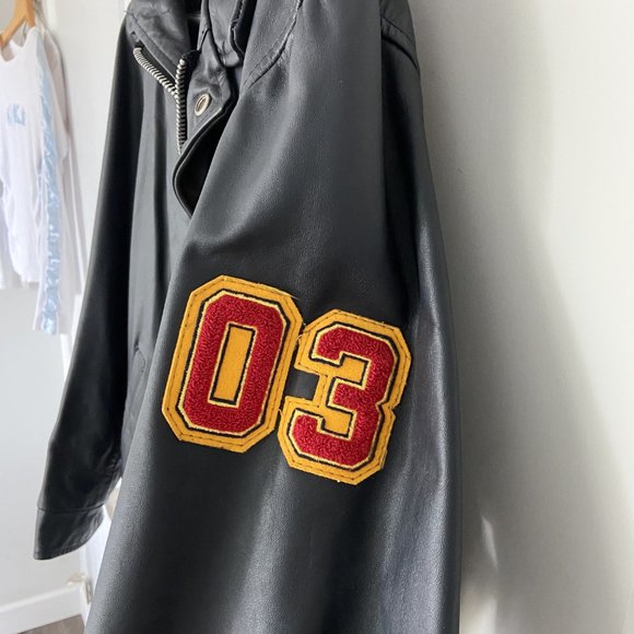 Vintage Queen's University '03 Con-Ed Leather Jack - Picture 6 of 7